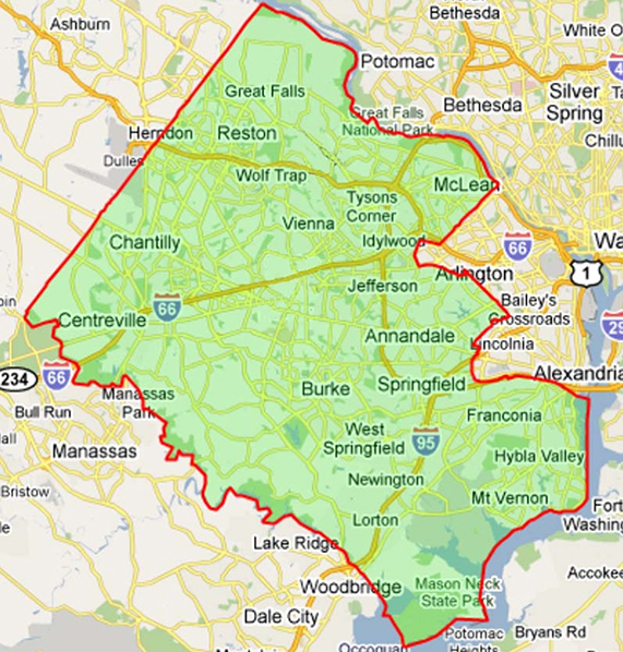 Fairfax County Map