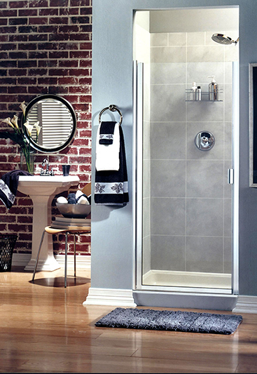 Pivot hinge shower door